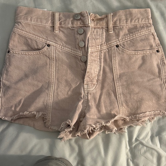 Women's tan Denim Shorts - Picture 1 of 2